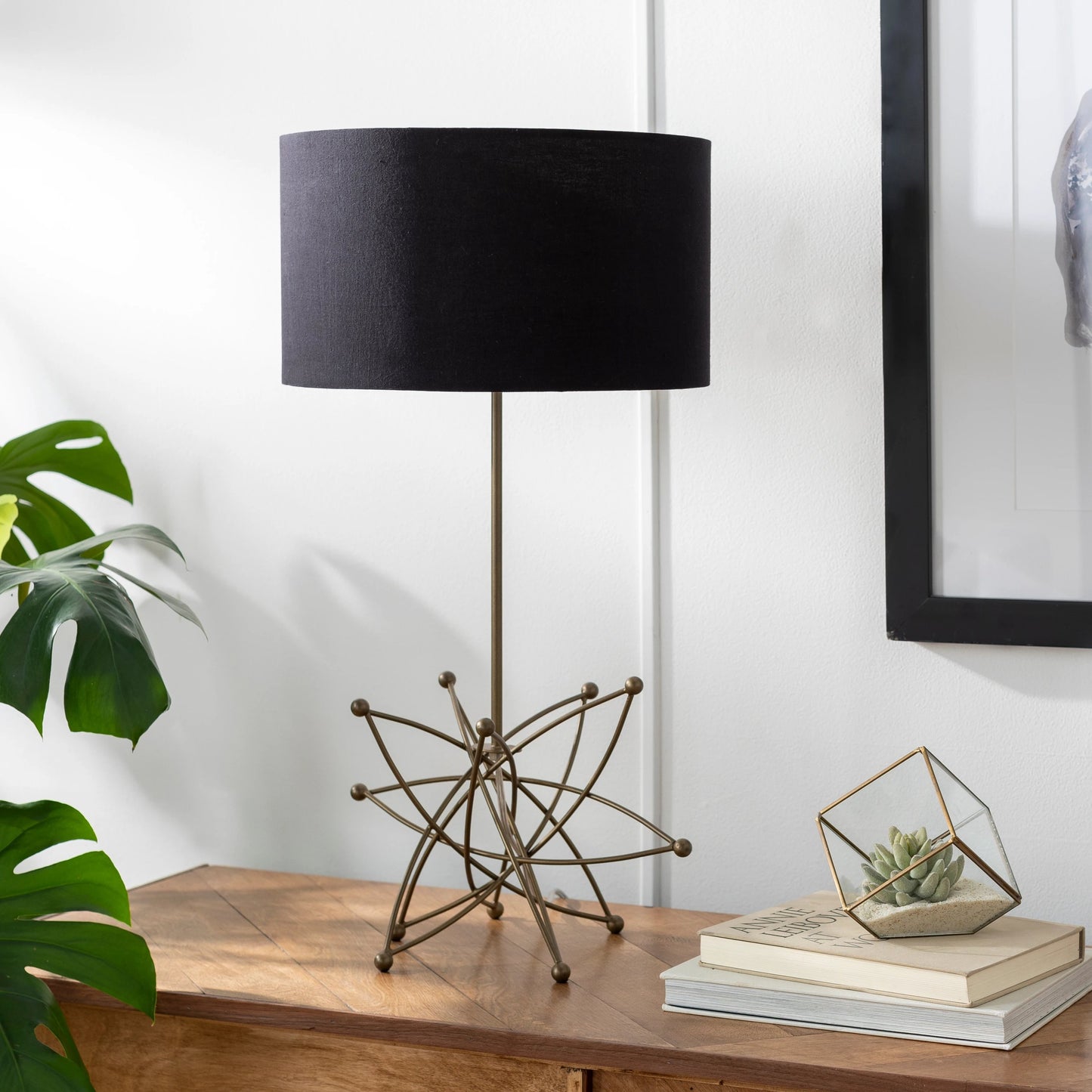 001 SI-1878407 | Lifestyle | Bud - 24767 by Surya in metallic brass, black, translucent and powder coated. Made from cotton, metal in a modern style.
