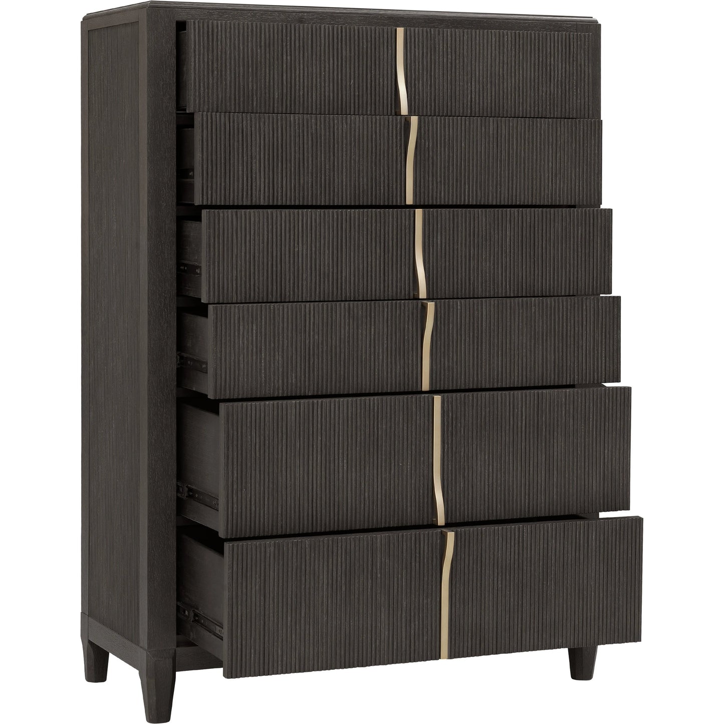 002 SI-2143474 | Additional Silo | West End Loft 6-Drawer Chest by Pulaski Furniture in tuxedo. Made from rubberwood in a modern style.