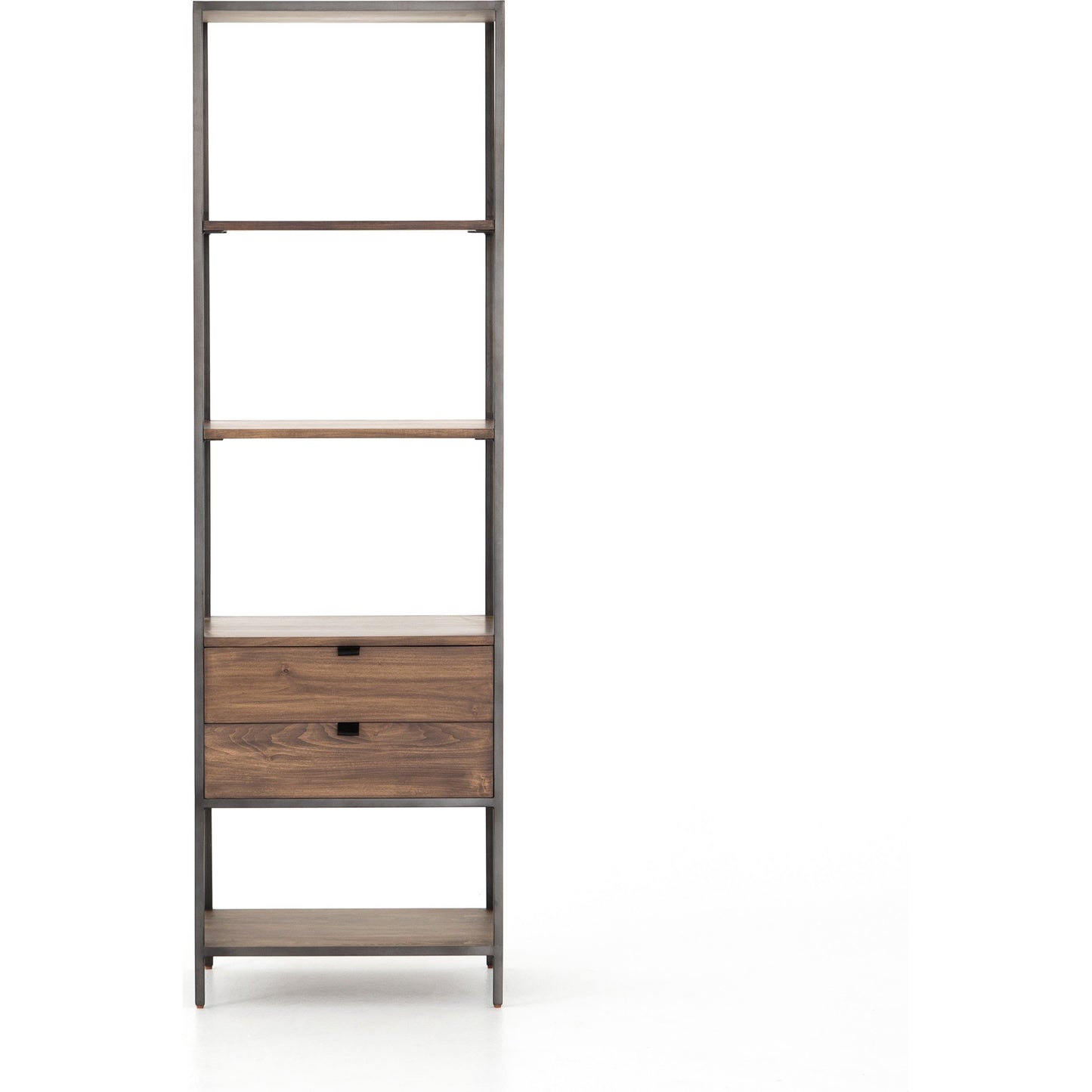 007 SR-369268 | Additional Silo | Trey Bookshelf by Four Hands. Made from iron, top grain leather, solid poplar in a modern style.
