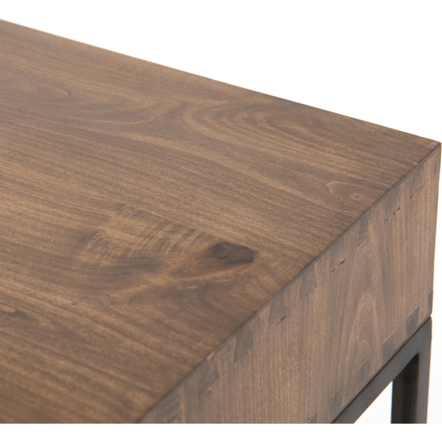 017 SR-369271 | Additional Silo | Trey Modular Writing Desk by Four Hands. Made from solid poplar, top grain leather, iron in a modern style.