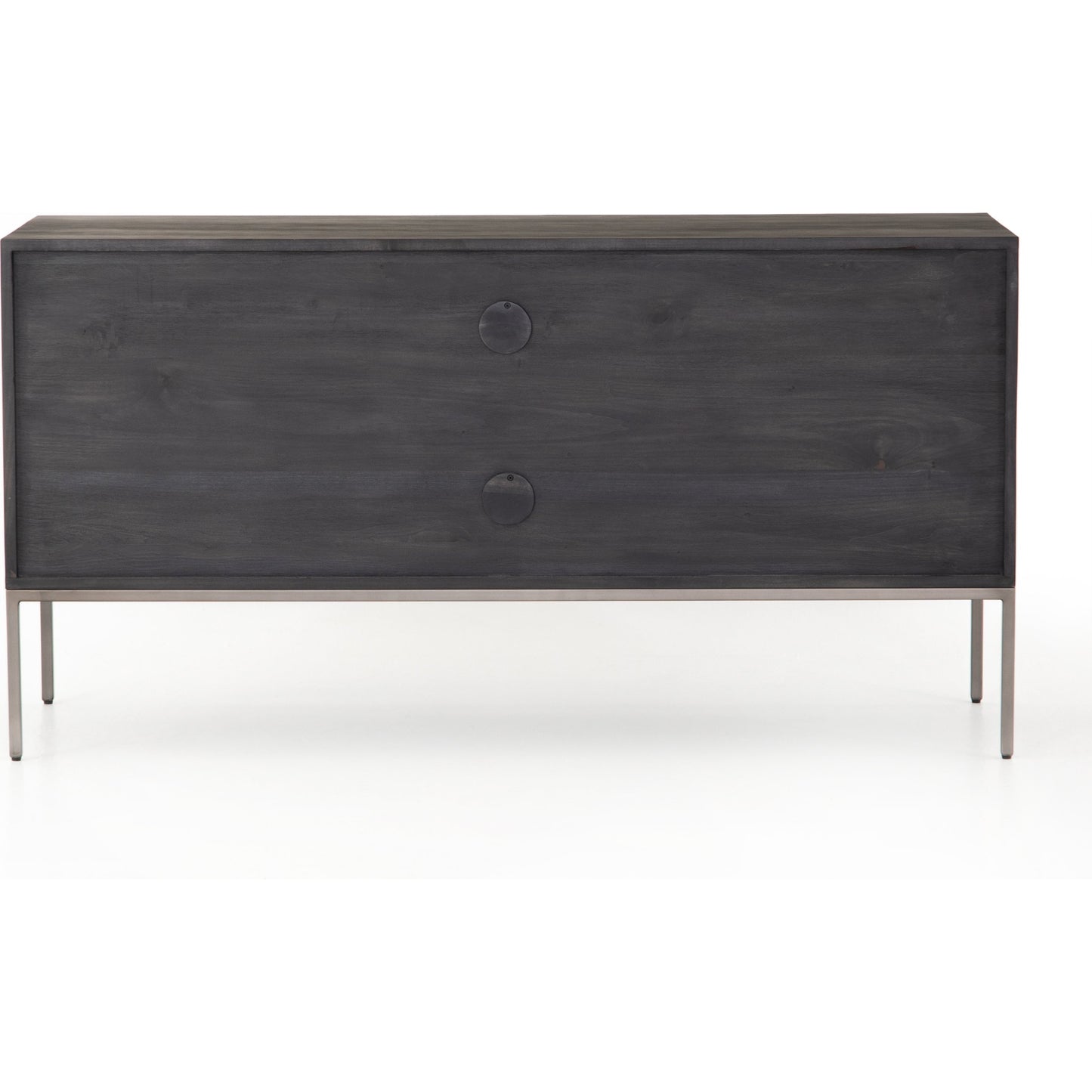 016 SI-1717040 | Additional Silo | Trey Modular Filing Credenza by Four Hands. Made from solid poplar, top grain leather, iron in a modern style.