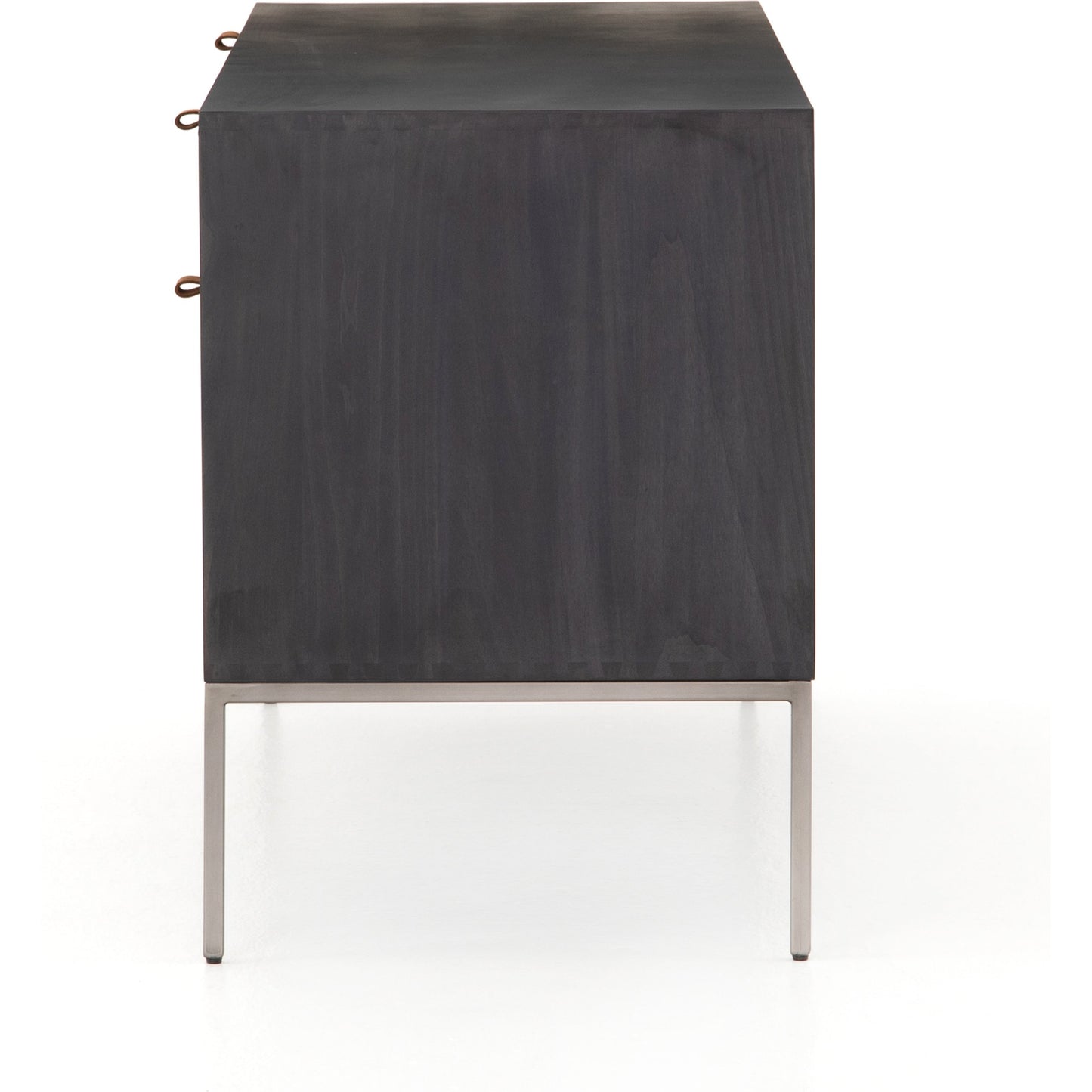 015 SI-1717040 | Additional Silo | Trey Modular Filing Credenza by Four Hands. Made from solid poplar, top grain leather, iron in a modern style.