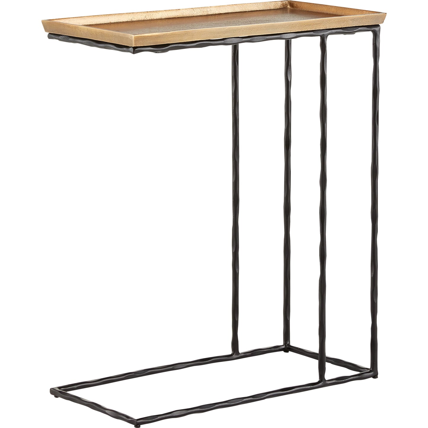 005 SI-1894197 | Additional Silo | Boyles C Table by Currey and Company in antique brass, black. Made from cast aluminum, wrought iron in a transitional style.