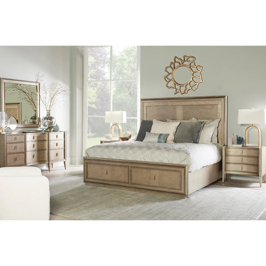 Cove Panel Storage Bed by A.R.T. Furniture in mica. Made from rubberwood solids, primavera veneers, cork, metal in a traditional style.