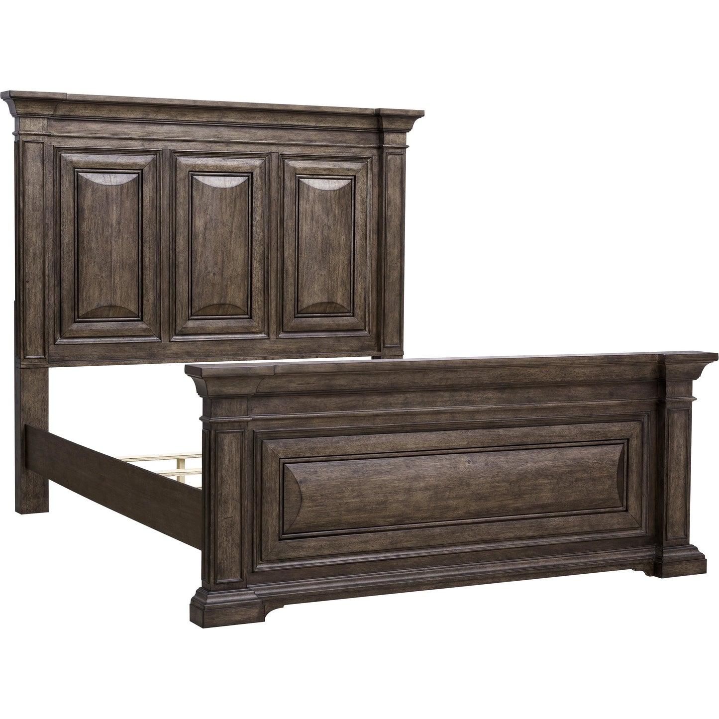 003 SI-2143491,SI-2143493 | Additional Silo | Woodbury Panel Bed by Pulaski Furniture in cowboy boots brown. Made from rubberwood in a traditional style.