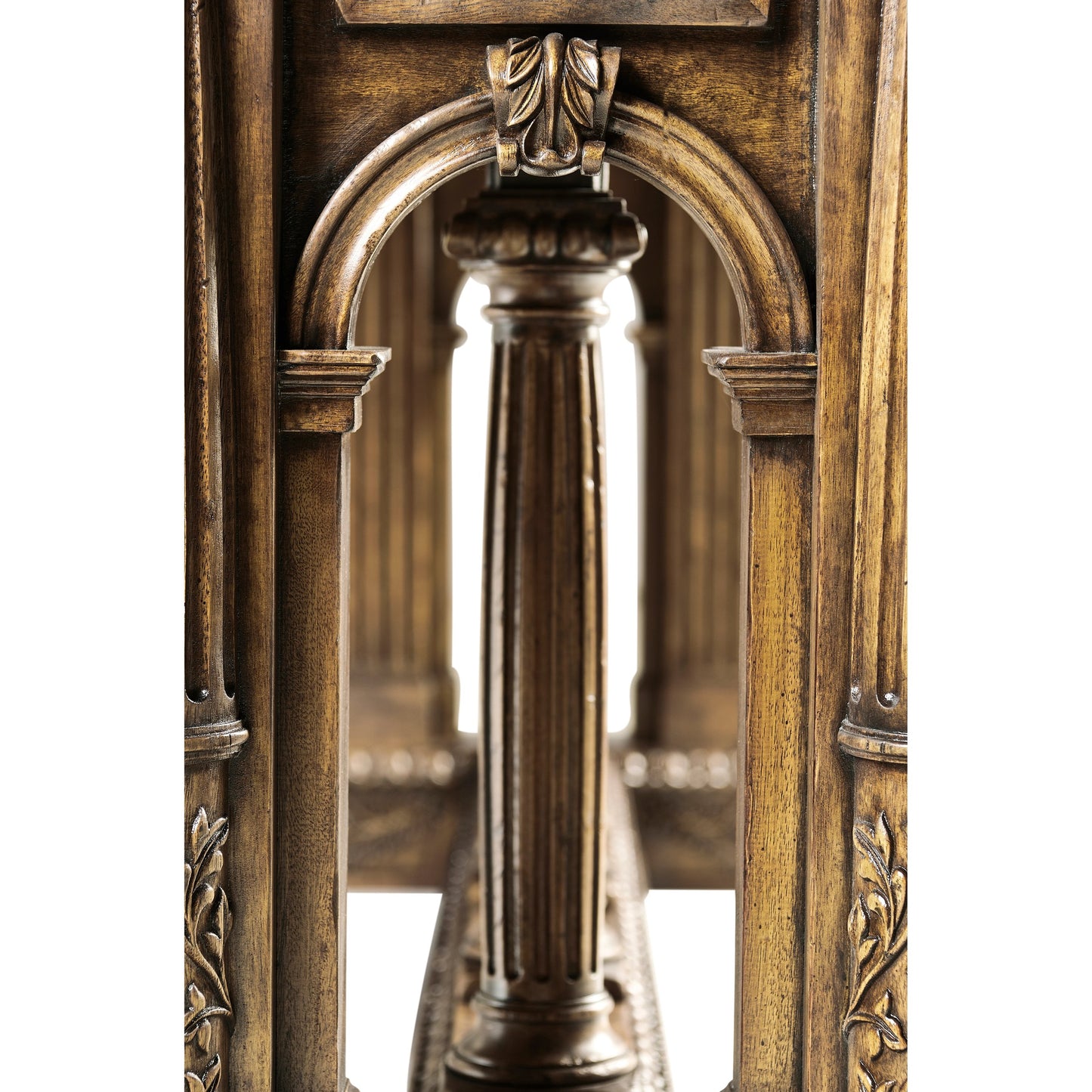 010 SR-847490 | Additional Silo | Windsor French Renaissance Style Library Table by Jonathan Charles in brown and medium antique walnut. Made from acacia in a traditional style.