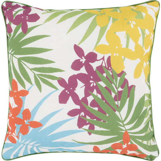 Ulani Flower by Livabliss in hot pink, lime, poppy, emerald, kelly green. Made from 100% polyester in a traditional style.