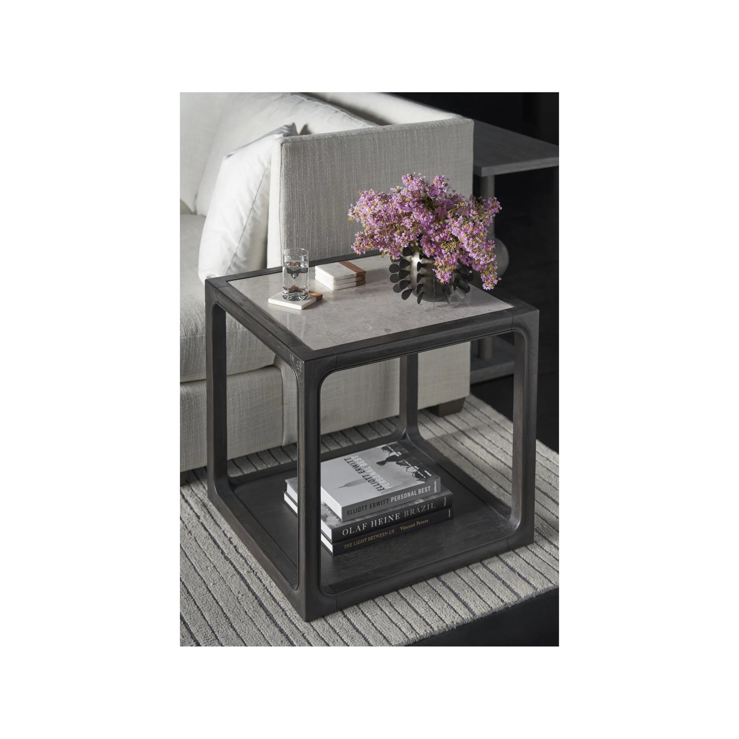 003 SI-2146350 | Lifestyle | Coalesce Halen End Table by Universal Furniture in ravenwood. Made from unique in a modern style.