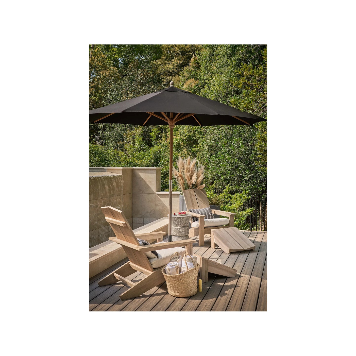 006 SI-2303234 | Unknown | Saratoga Adirondack Chair by Coastal Living by Universal Furniture in warm weathered teak. Made from unique in a unique style.