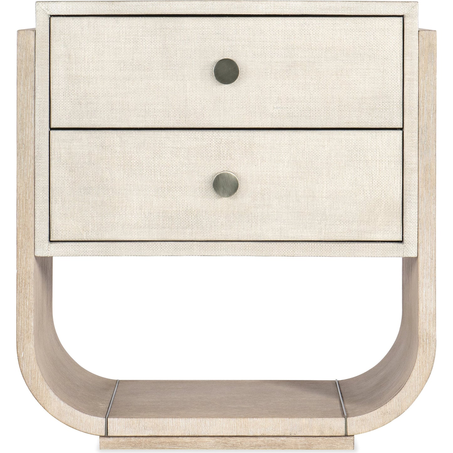 003 SI-2133691 | Additional Silo | Modern Mood Two Drawer Nightstand by Hooker Furniture. Made from oak veneers, raffia, metal in a modern style.