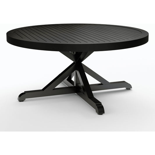 001 SI-2166913 | Primary Silo | Monterey Outdoor 60" Dining Table by Sunset West in copper. Made from aluminum in a modern style.