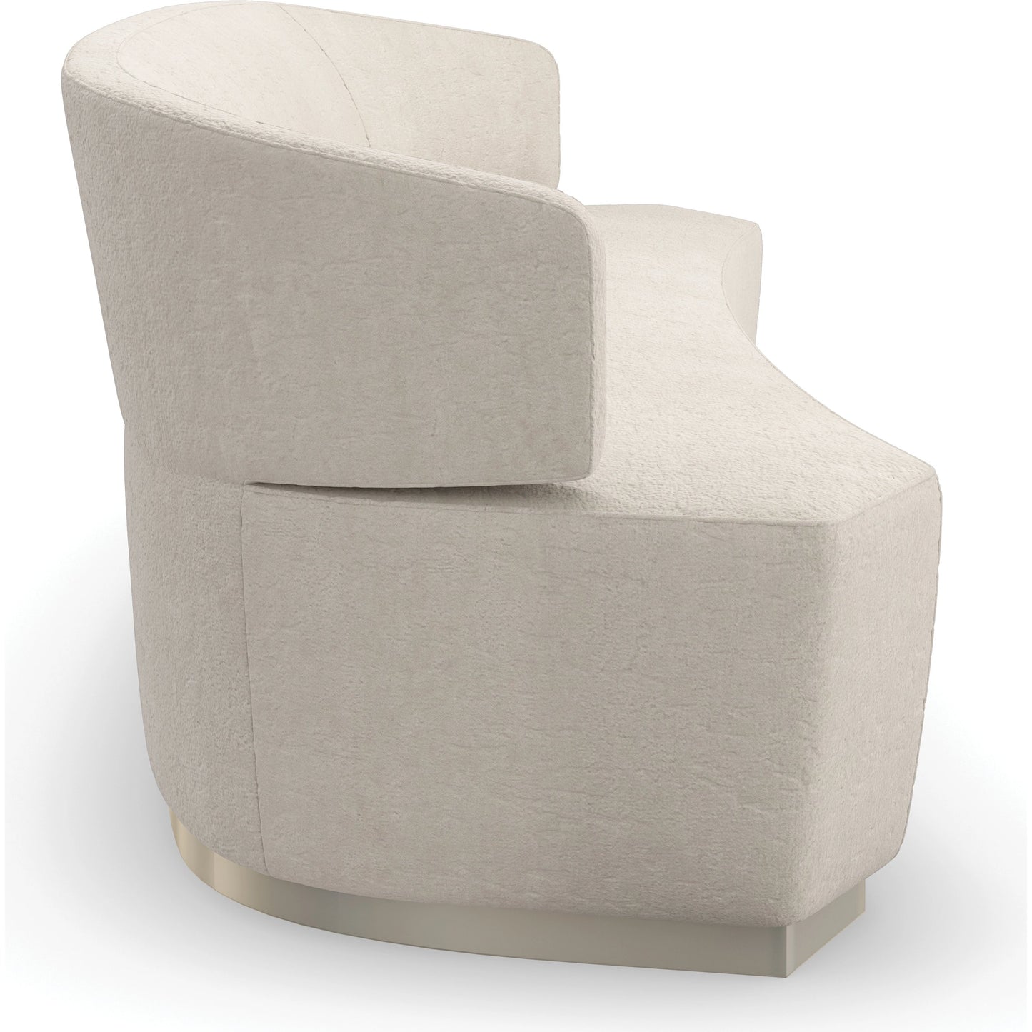 005 SI-2096017 | Additional Silo | Olympia Sofa by Caracole in ivory and sparkling argent. Made from birch in a modern style.