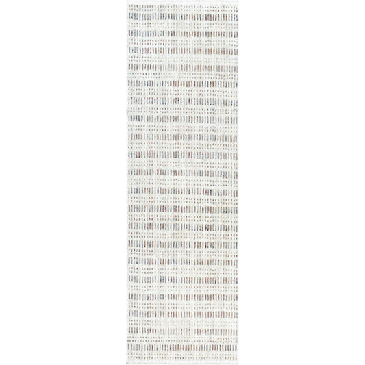 Usonia Rug - 500438 by Livabliss in white, brown, gray, dark blue, rust. Made from face: 100% polyester, warp: 100% cotton in a unique style.