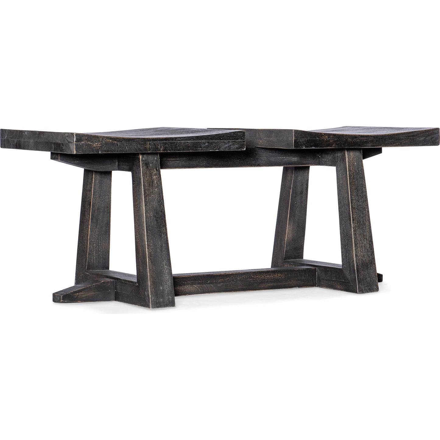 001 SI-1900710 | Primary Silo | Commerce & Market Arness Tandem Bench by Hooker Furniture in black. Made from mango wood in a modern style.