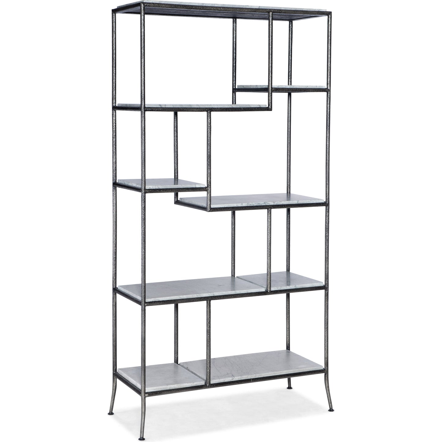 001 SI-1873068 | Additional Silo | Commerce & Market Bookcase by Hooker Furniture in blue. Made from carbon steel, blue forest stone in a transitional style.