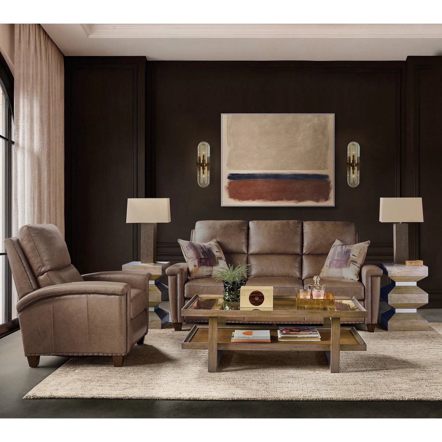004 SI-2250689 | Lifestyle | Sonnet Square End Table by Hooker Furniture in medium wood and wren. Made from unique in a transitional style.