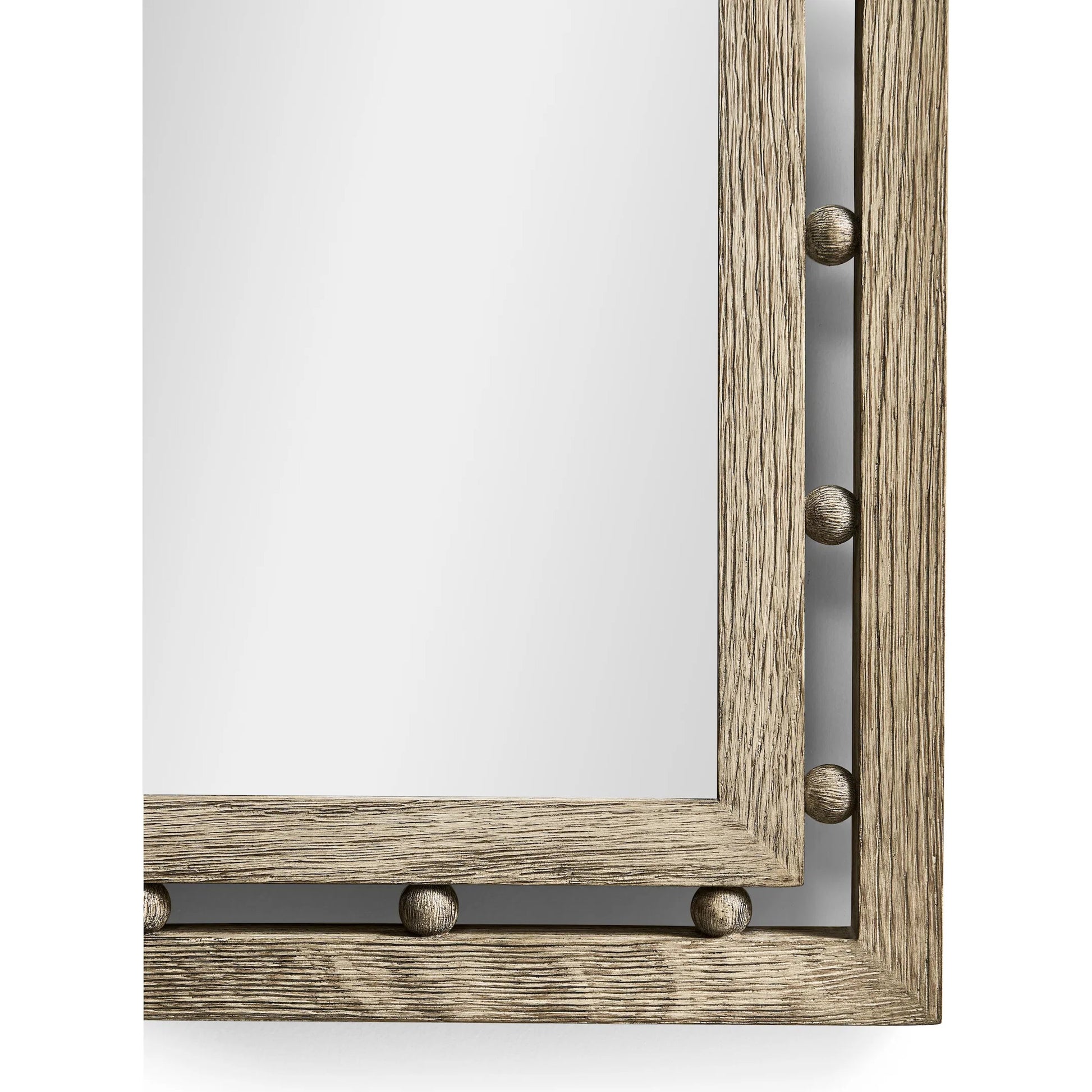 Morris Mirror by Jonathan Charles in grey and greyed oak. Made from oak, oak veneer, mirror in a transitional style.