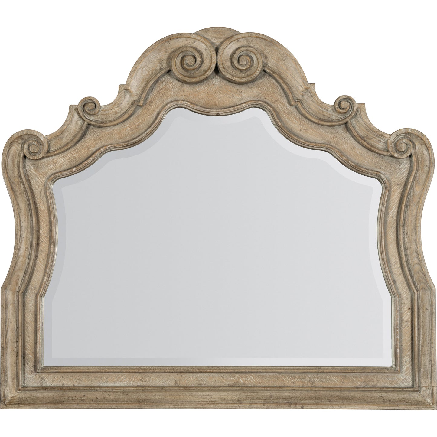001 SI-1748578 | Primary Silo | Castella Mirror by Hooker Furniture in antique slate. Made from walnut veneers with mirror in a traditional style.