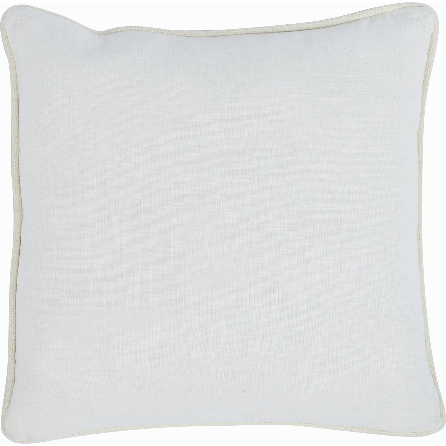 003 SI-2162456 | Additional Silo | Claire Throw Pillow by Villa by Classic Home in natural, smokey salmon. Made from 60% linen, 40%cotton in a modern style.
