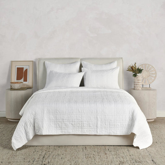 Hailee 100% Cotton White Euro Sham by Villa by Classic Home in white. Made from 100% cotton in a transitional style.