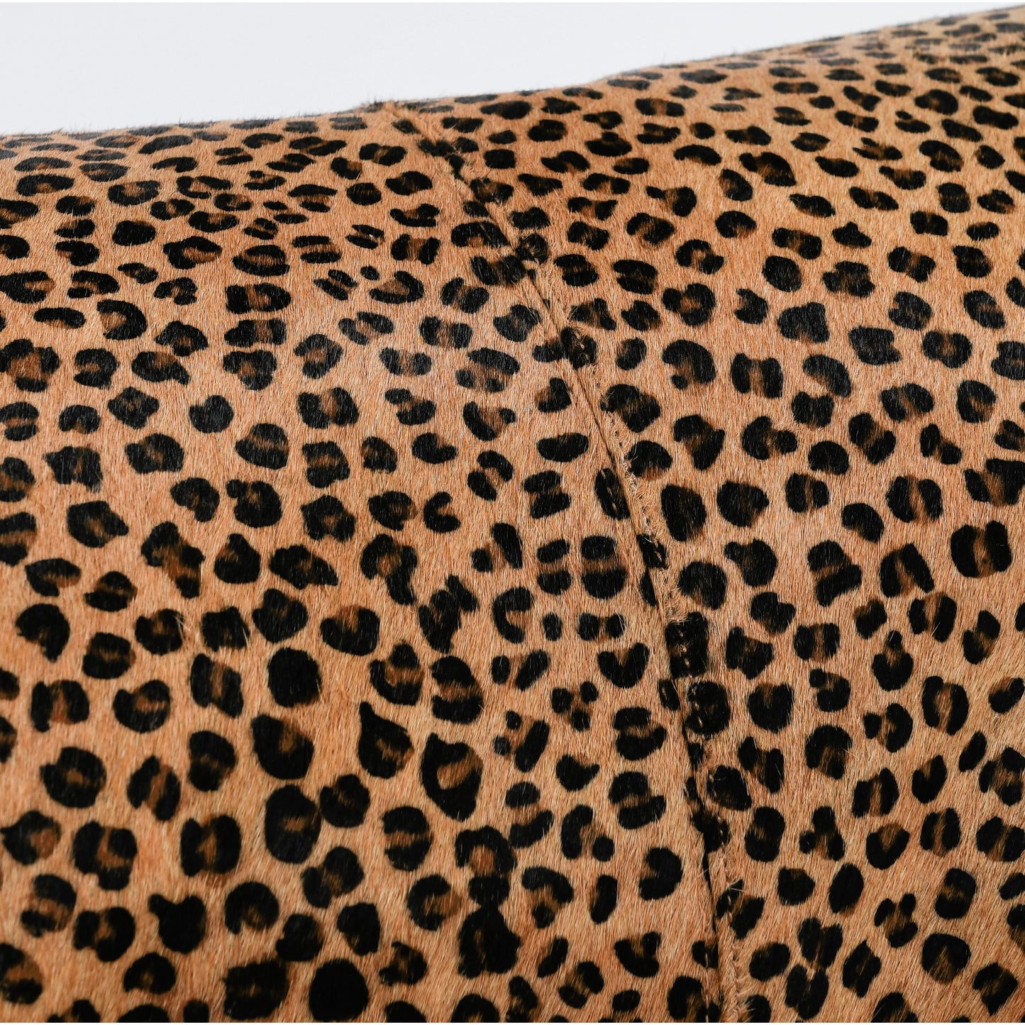 007 SI-2162511 | Additional Silo | Leopard Throw Pillow by Villa by Classic Home in camel, black. Made from 100% genuine cow hide in a modern style.
