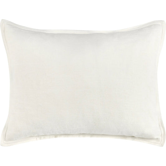 Talia Cotton Linen Blend Natural Euro Sham by Villa by Classic Home. Made from 100% solid cotton back in a transitional style.