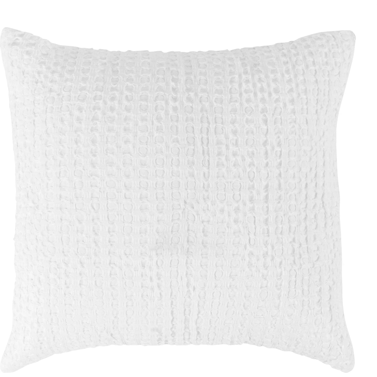 001 SI-2223177 | Primary Silo | Claire Linen White Euro Sham by Villa by Classic Home in white. Made from 50% cotton/50% belgian flax linen in a unique style.