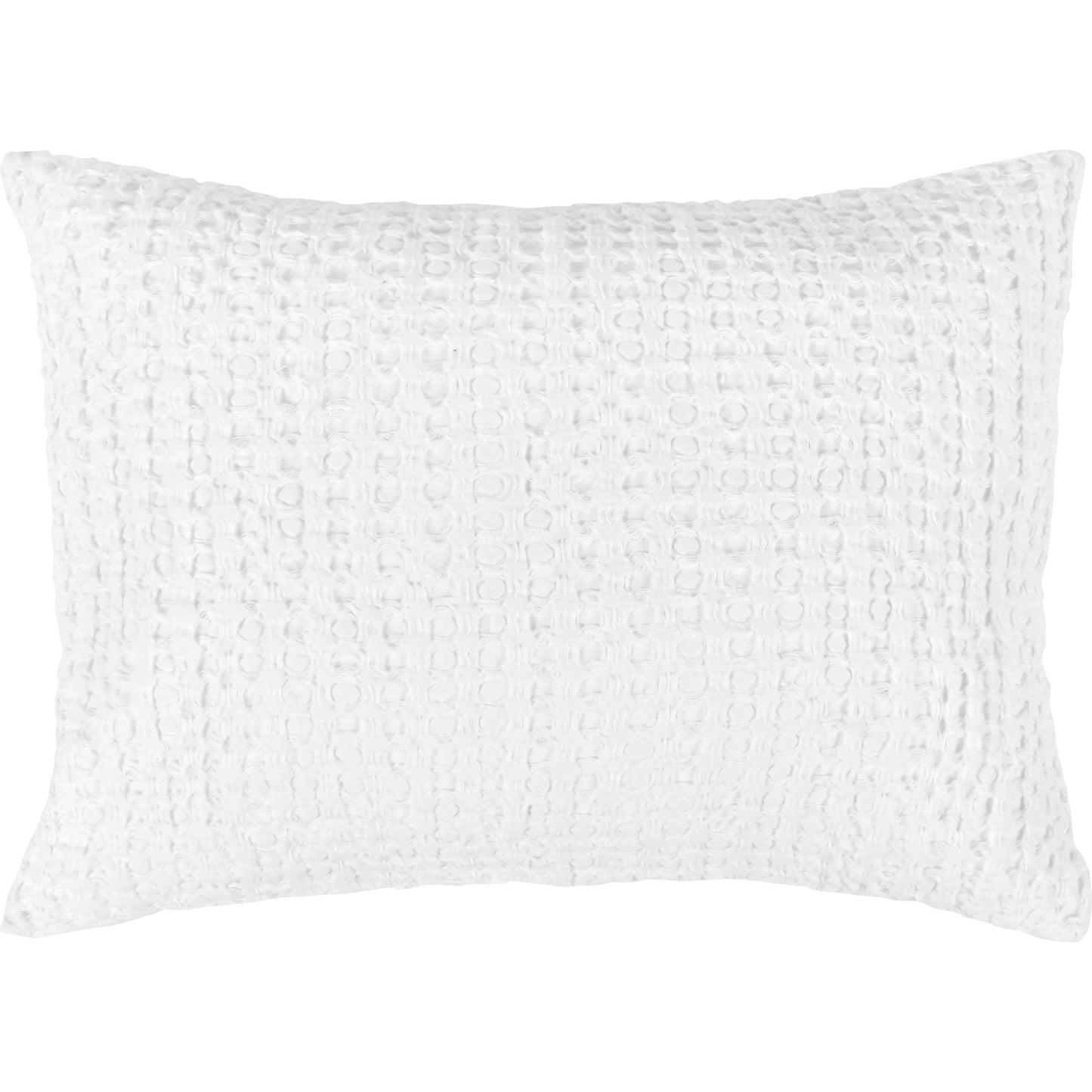 001 SI-2223179 | Primary Silo | Claire Linen White Standard Sham by Villa by Classic Home in white. Made from 50% cotton/50% belgian flax linen in a unique style.
