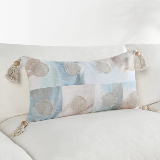 Yama Cotton Blend Multicolor Throw Pillow by Villa by Classic Home in multi-color. Made from 100% cotton in a eclectic & global style.