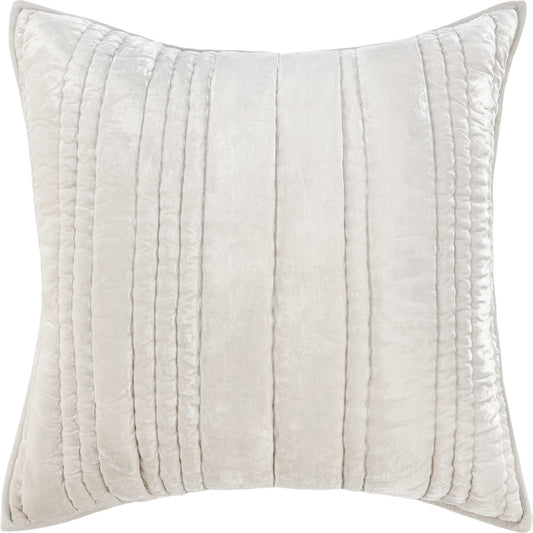 Seville Oyster Gray Sham by Villa by Classic Home in oyster gray. Made from 70% nylon, 30% viscose in a transitional style.
