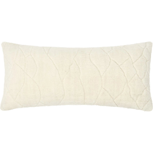 Mercer Wool Blend Fabric Throw Pillow by Villa by Classic Home in ivory. Made from 90% wool, 10% cotton in a transitional style.