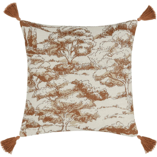 Stonework Cotton Linen Blend Throw Pillow by Villa by Classic Home. Made from unique in a traditional style.