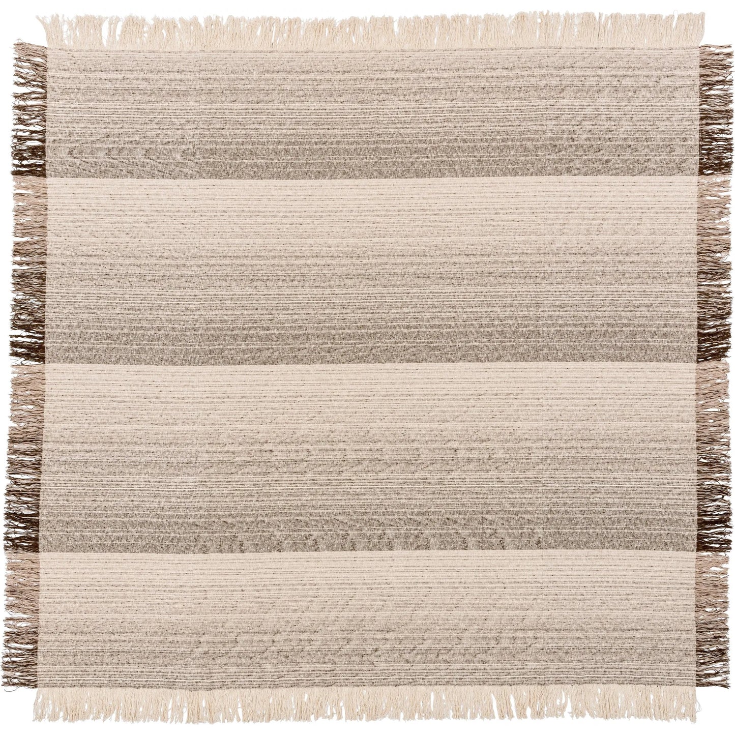 004 SI-2355299 | Additional Silo | Beryl Cotton Fabric Blanket by Villa by Classic Home in cocoa brown. Made from 100% cotton in a unique style.