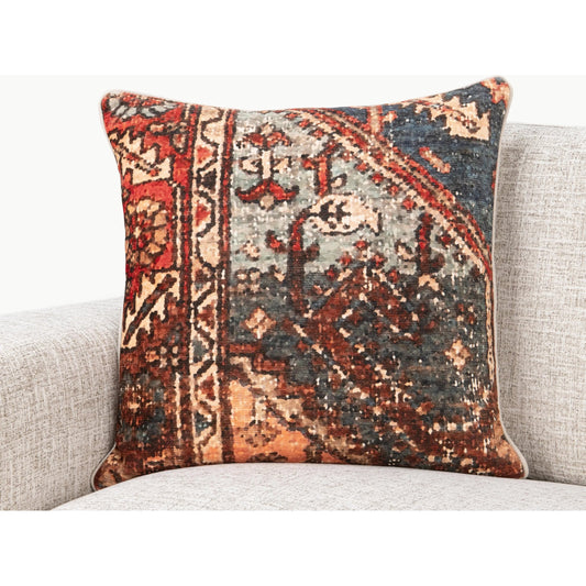 Westbury Fabric Blend Throw Pillow by Villa by Classic Home in multicolor. Made from 64% viscose, 20% cotton, 16% polyester, 50% cotton, 50% linen back in a unique style.