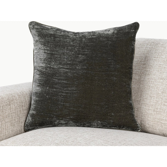 Lexington Viscose Blend Throw Pillow by Villa by Classic Home in green. Made from 78% viscose, 14% nylon, 8% silk in a unique style.