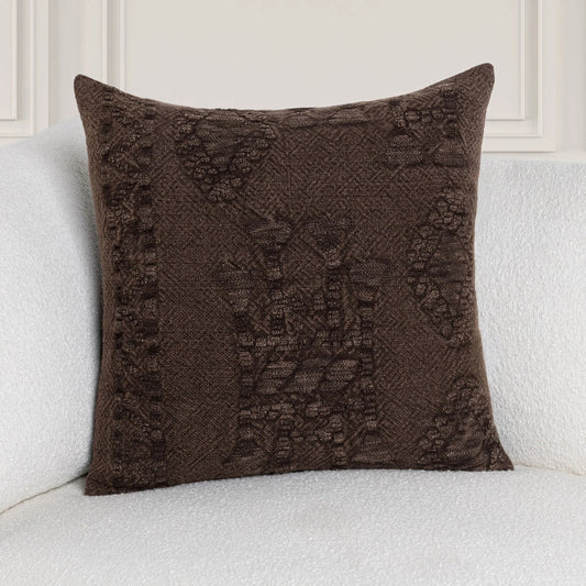 Abbey Linen Blend Throw Pillow by Villa by Classic Home. Made from 40% cotton, 60% linen, solid back in a unique style.