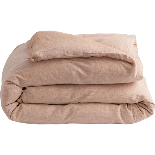 001 SI-2537941 | Primary Silo | Jayson Clay Linen Cashmere Duvet by Villa by Classic Home in clay. Made from 70% linen, 25% cotton, 5% cashmere in a unique style.