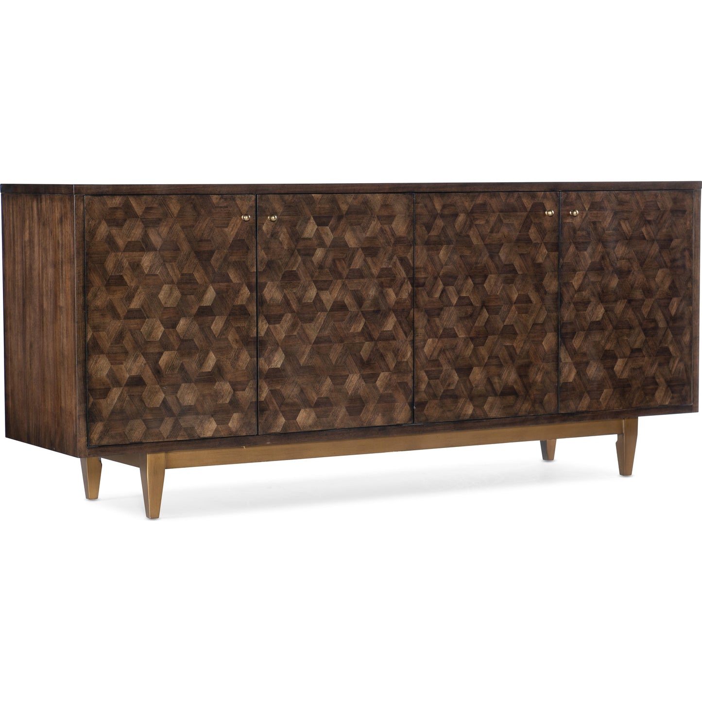 001 SI-1749160 | Primary Silo | Alpine Credenza by Hooker Furniture in walnut. Made from walnut veneers in a modern style.