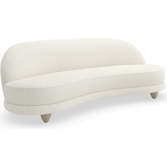 001 SI-2193858 | Primary Silo | Tulum 90" Sofa by Caracole in sabbia. Made from ash, japanese sen in a transitional style.