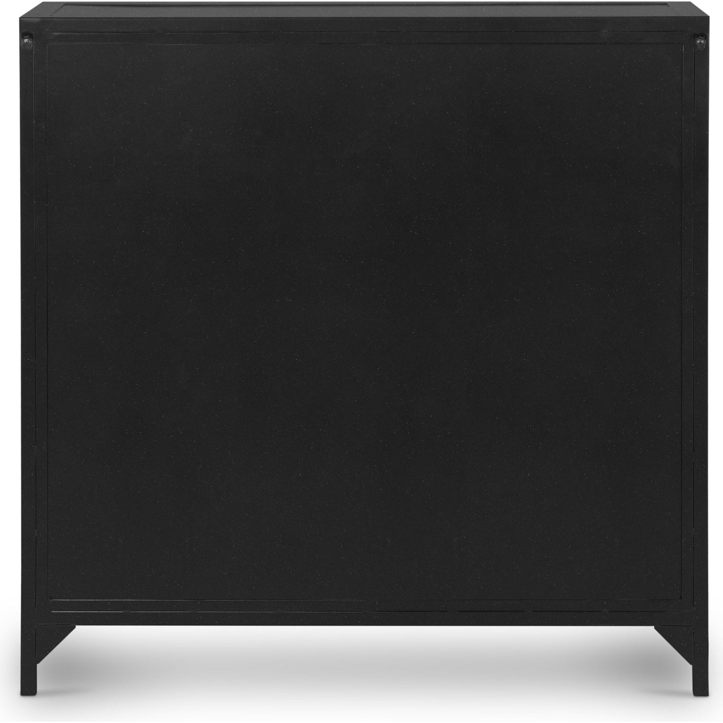 007 SR-810008 | Additional Silo | Shadow Box Small Cabinet by Four Hands in black, weathered bronze. Made from iron in a modern style.