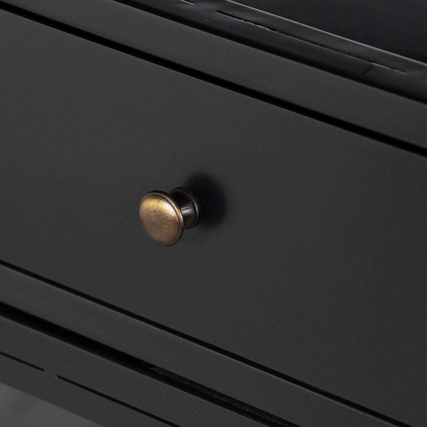 010 SR-810008 | Additional Silo | Shadow Box Small Cabinet by Four Hands in black, weathered bronze. Made from iron in a modern style.