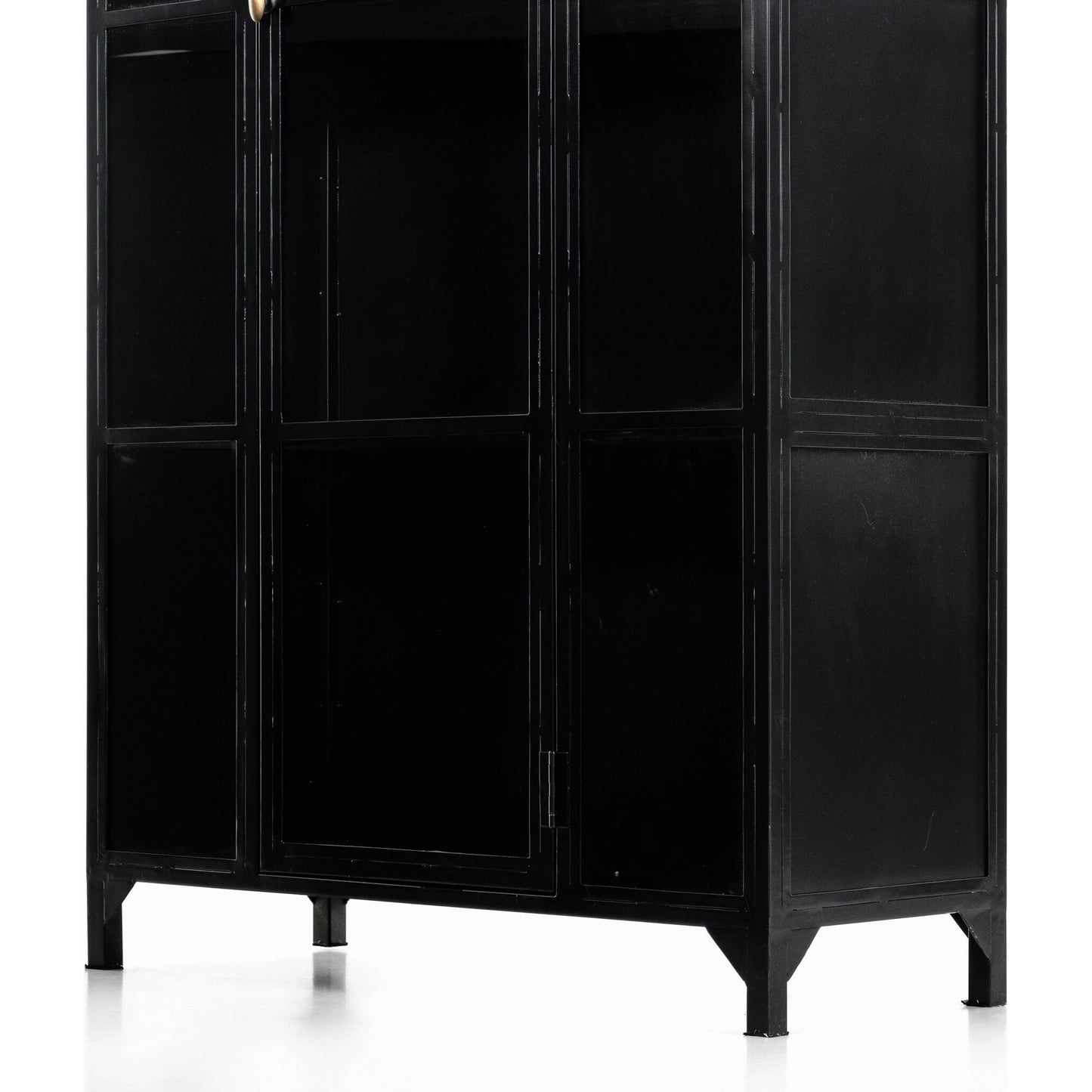 034 S-338876 | Closeup | Belmont Cabinet by Four Hands. Made from iron in a transitional style.