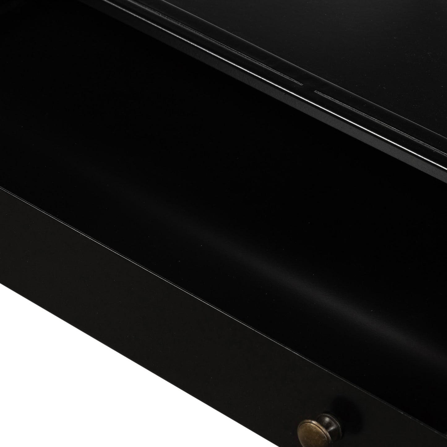 006 SR-369201 | Additional Silo | Shadow Box End Table by Four Hands in black. Made from tempered glass, iron in a modern style.