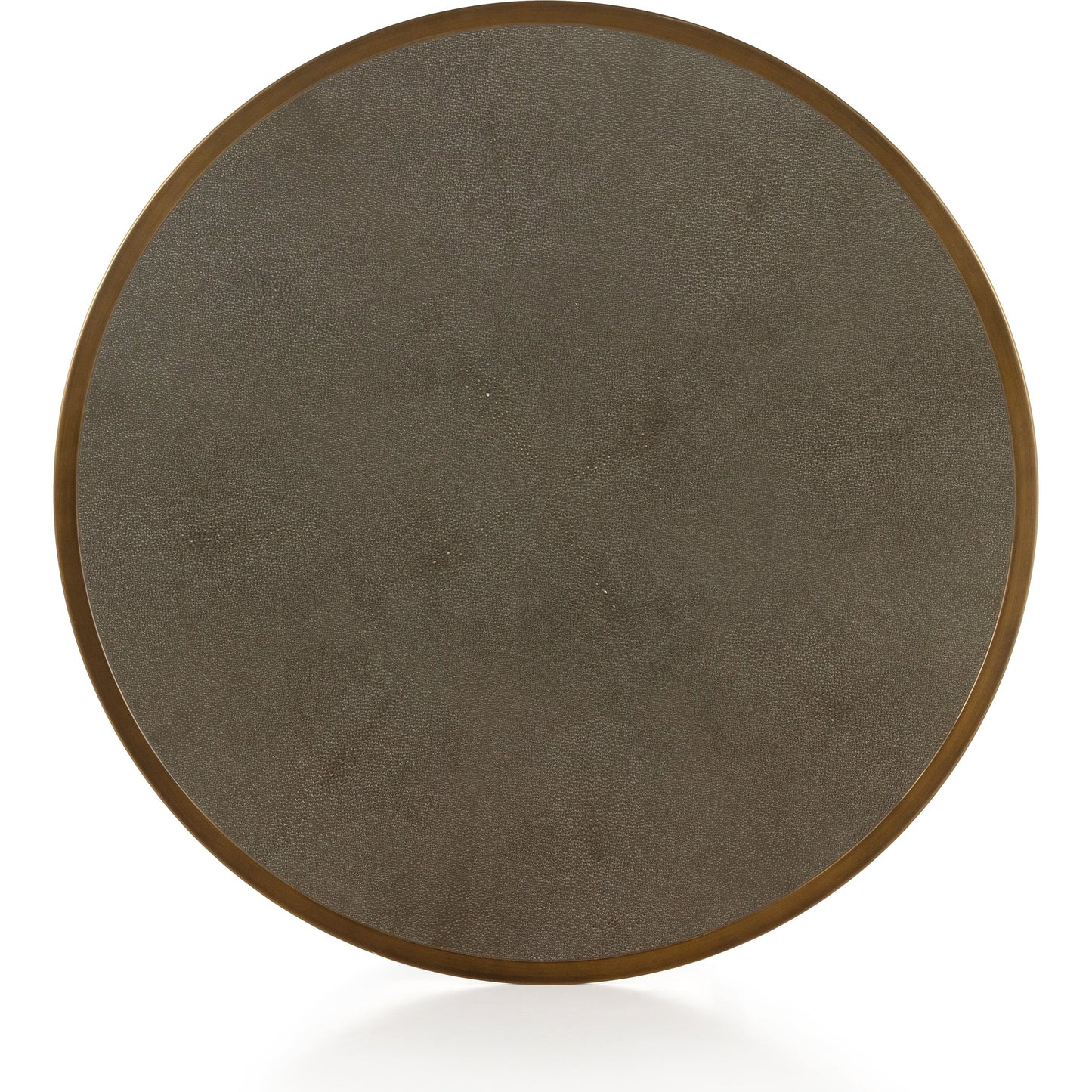 010 S-338940 | Additional Silo | Shagreen Nesting Coffee Table by Four Hands in antique brass, gray shagreen. Made from faux shagreen, iron, engineered hardwood in a transitional style.