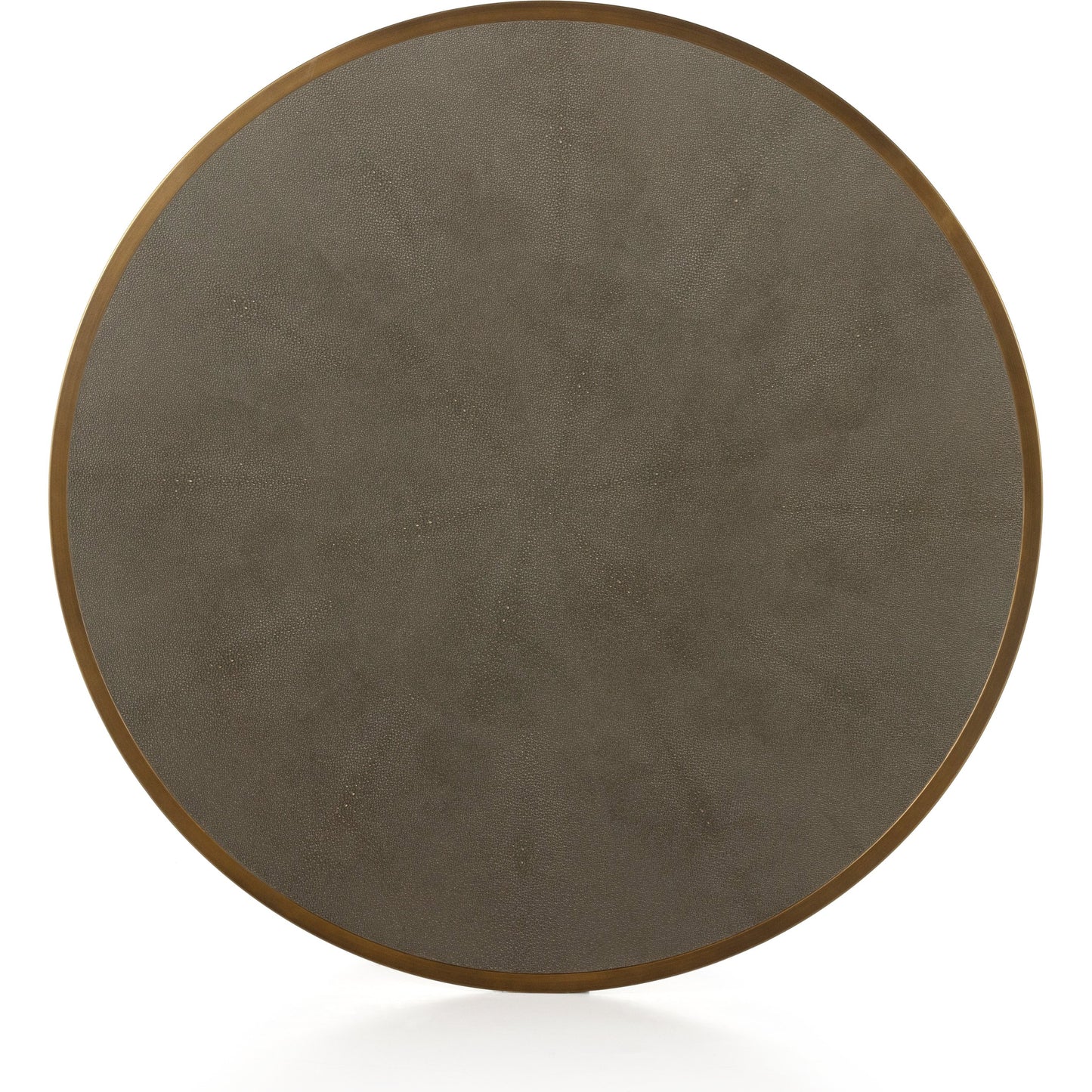 011 S-338940 | Additional Silo | Shagreen Nesting Coffee Table by Four Hands in antique brass, gray shagreen. Made from faux shagreen, iron, engineered hardwood in a transitional style.