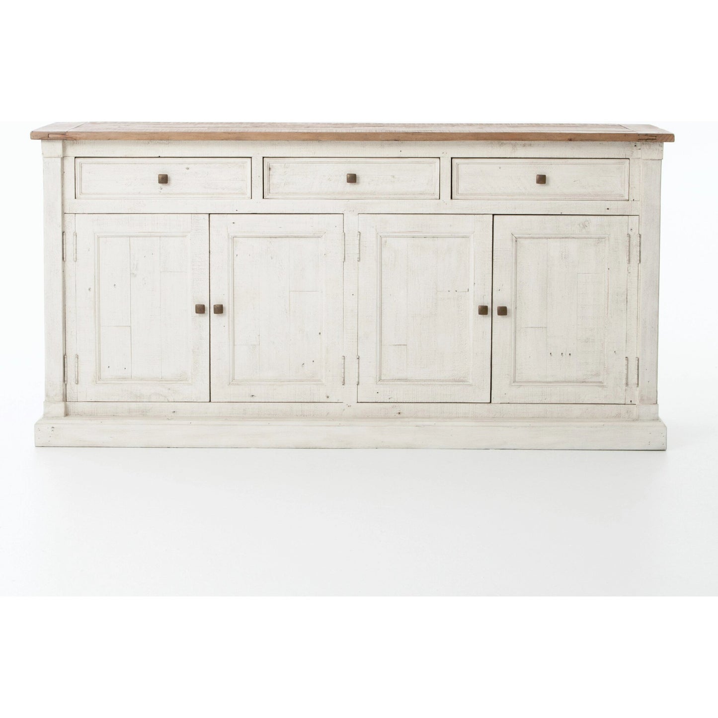 010 S-279237 | Additional Silo | Cintra Sideboard by Four Hands in limestone white, driftwood natural. Made from solid mixed reclaimed wood in a cottage & farmhouse style.