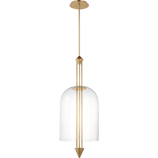 Cathedral X-Large Pendant by Visual Comfort & Co. in white. Made from brass in a modern style.