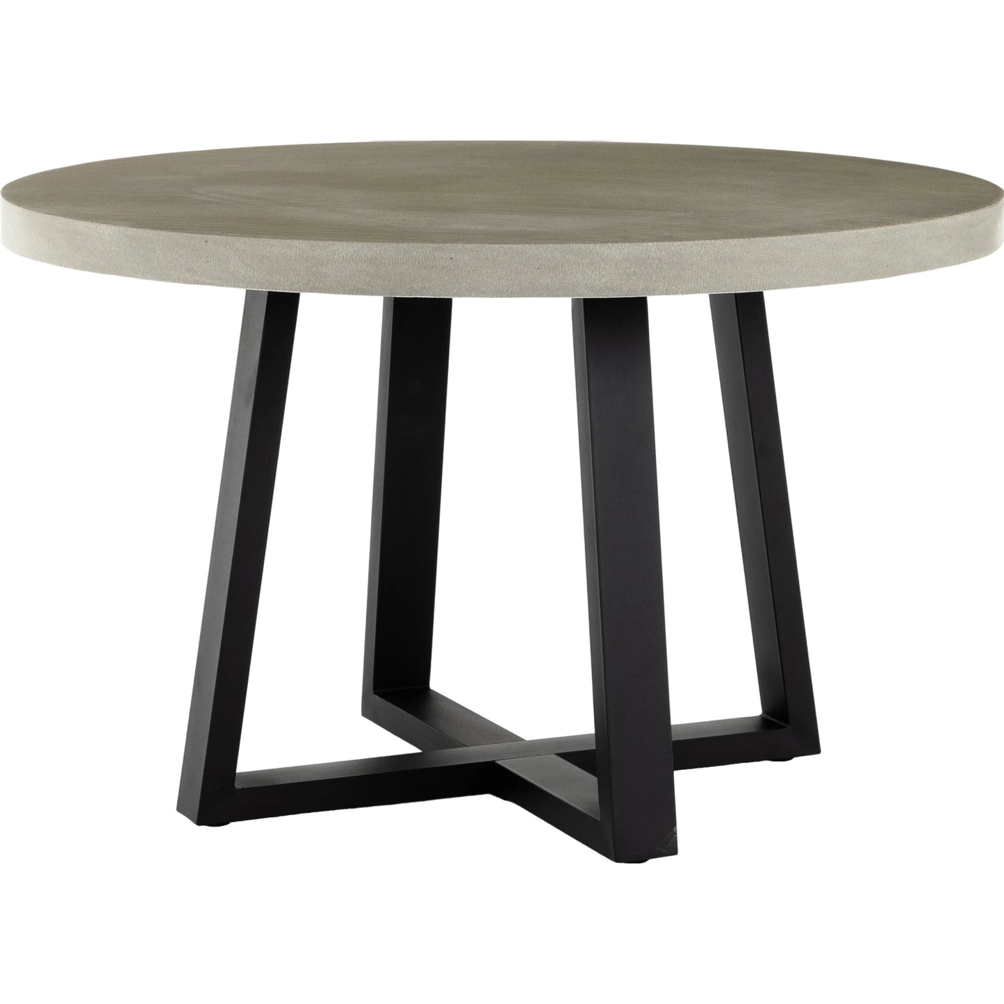 002 S-258304 | Additional Silo | Cyrus Outdoor Round Dining Table by Four Hands. Made from lavastone composite, iron in a modern style.