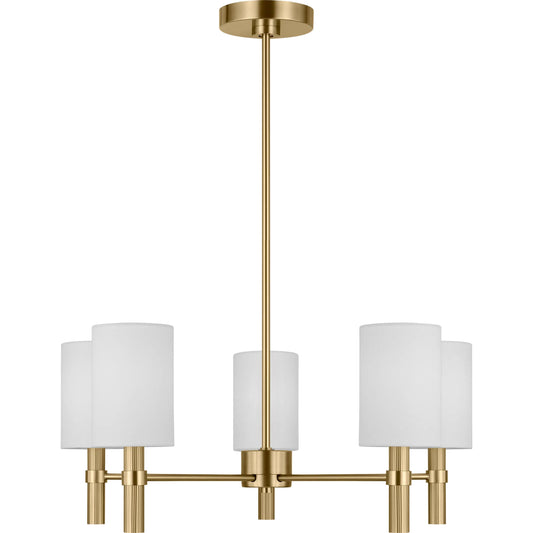 Manor Medium Chandelier by Visual Comfort & Co.. Made from steel in a transitional style.