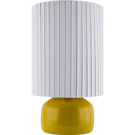 Vadso Accent Table Lamp by Livabliss in glazed. Made from ceramic, linen in a modern style.